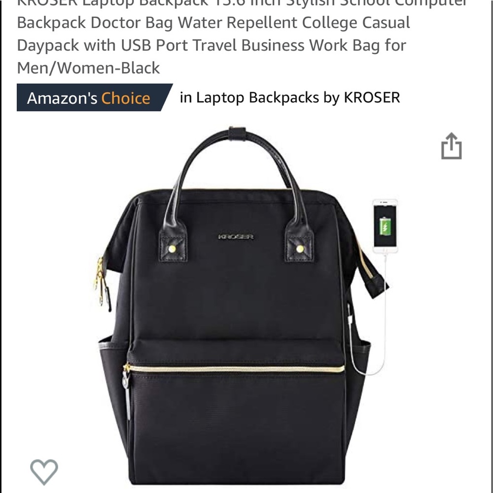 Backpack laptop compartment